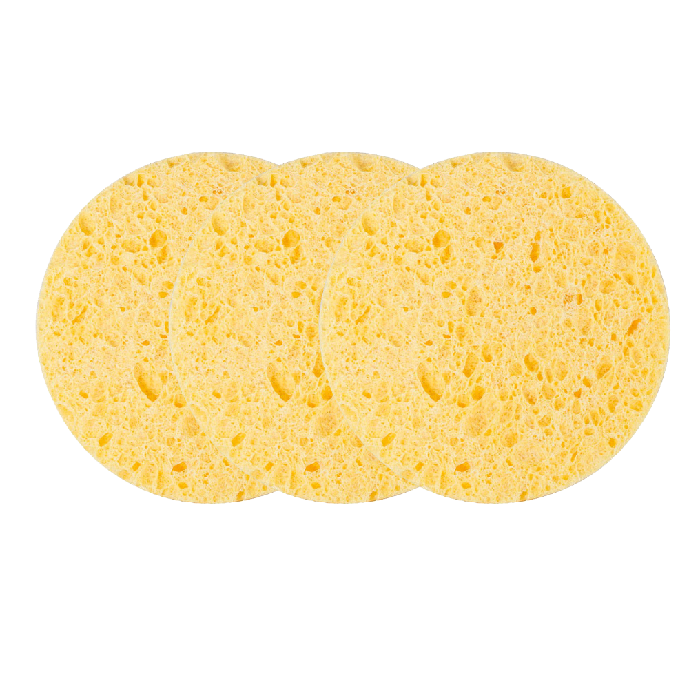 Губка для снятия макияжа круглая цветная губка универсальная kitchen sponge круглая желтая