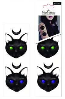 Временные татуировки - набор Черные Коты