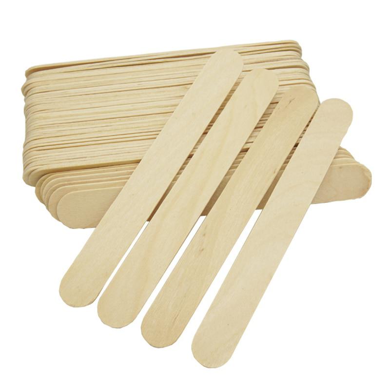 Узкий деревянный шпатель шпатель depilflax одноразовый деревянный 100 шт