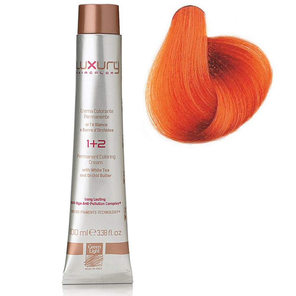 Стойкая крем-краска Оранжевый Luxury Hair Color Orange пакеты для выгула gamma оранжевый 1 рулонов по 25 шт
