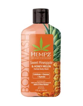 Гель для душа Ананас и Медовая дыня Sweet Pineapple & Honey Melon Herbal Body Wash Hempz 500 мл
