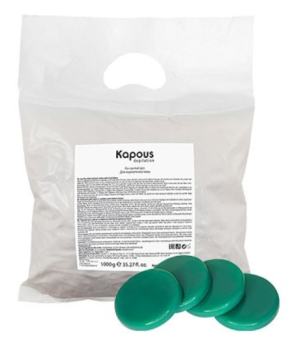 Горячий воск Зеленый с Хлорофиллом Kapous 1000 г