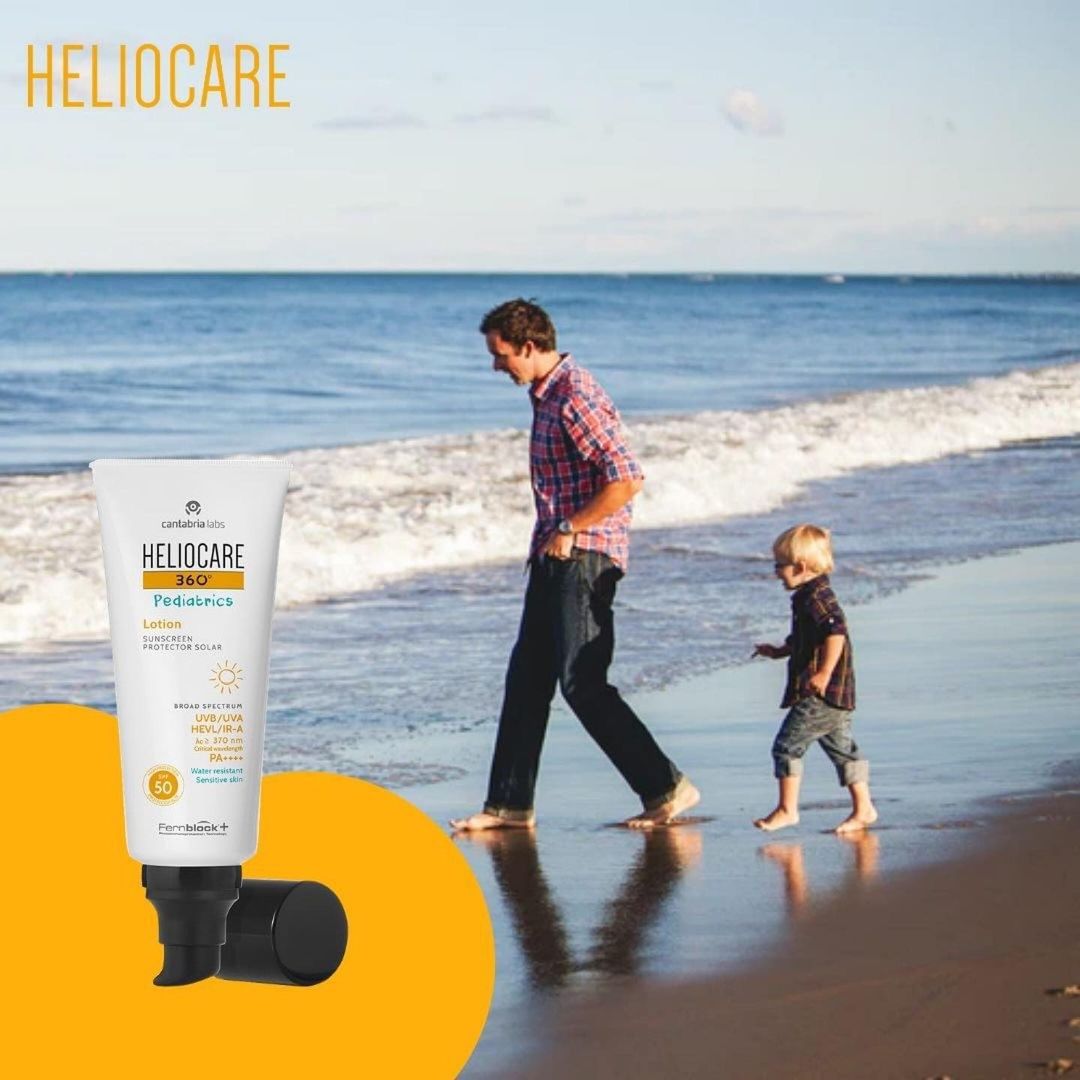 Солнцезащитный лосьон для детей с СПФ 50 Heliocare 360º Pediatrics Lotion Sunscreen SPF 50