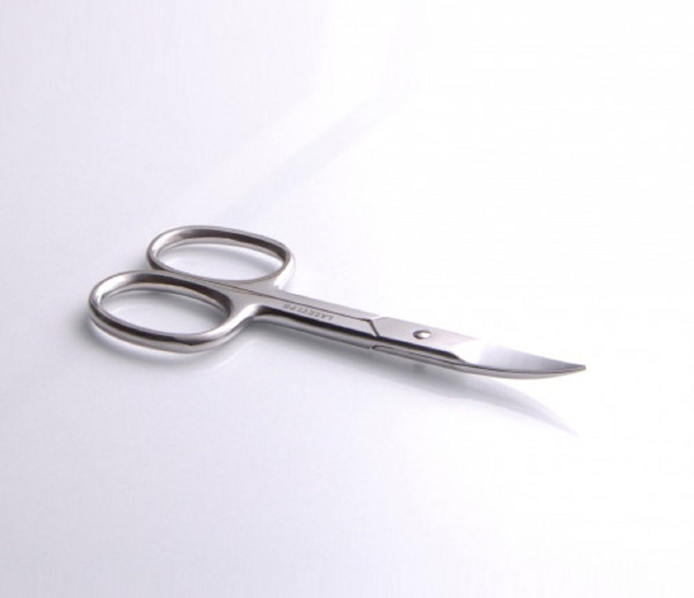 Ножницы для ногтей 22 мм лезвие изогнутое/95 мм длина, зеркальная поверхность