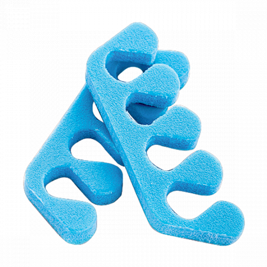 Разделители для пальцев из пенопропилена голубой чистовье разделители для пальцев голубой 8 мм 20 пар упк