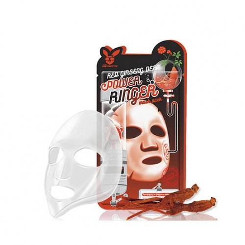 Омолаживающая маска на основе красного женьшеня Red Ginseng Deep Power Ringer Mask Pack