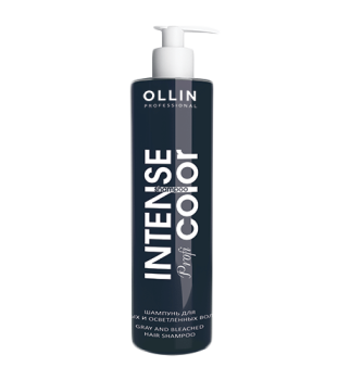 Шампунь для седых и осветленных волос Gray and bleached hair shampo Ollin Intense Profi Color (Ollin Professional)