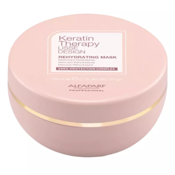 Кератиновая увлажняющая восстанавливающая маска для волос Lisse Design Rehydrating Mask Alfaparf Milano