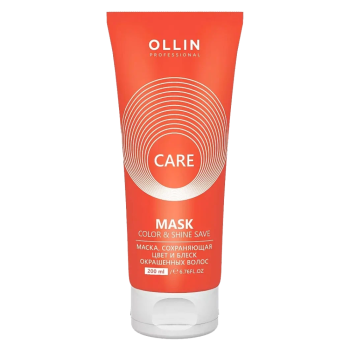 Маска для сохранения цвета и блеска окрашенных волос Color&Shine Save Mask Ollin Care (Ollin Professional)