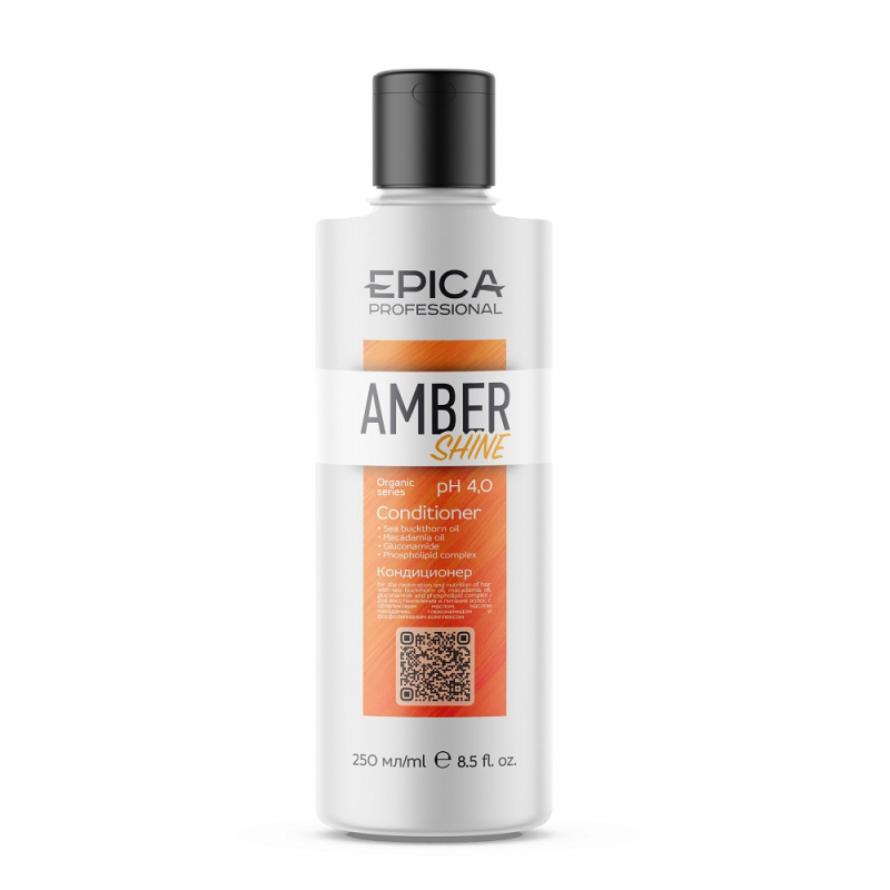 Кондиционер для восстановления и питания волос Amber Shine Organic (91319, 250 мл) кондиционер для гладкости и дисциплины волос frizz dismiss p2002500 500 мл