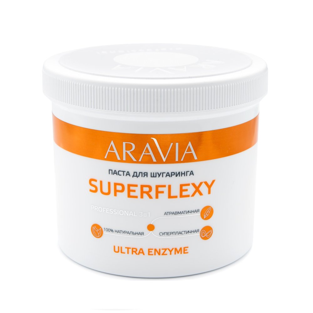 Паста для шугаринга Superflexy Ultra Enzyme (1070, 750 г) aravia паста для шугаринга superflexy white cream 750 г