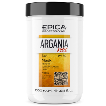 Маска для придания блеска волосам с маслом арганы Argania Rise Organic (Epica)