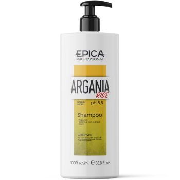 Шампунь для придания блеска волосам с маслом арганы Argania Rise Organic (Epica)