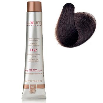 Стойкая крем-краска Темное какао 5.35 Luxury Hair Color Dark Cocoa 5.35 Green Light 100 мл
