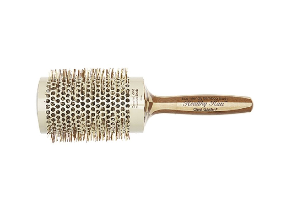 Керамический термобрашинг для укладки волос + ион, бамбуковый 63 мм брашинг для укладки волос combo керамический ион нат щетина нейлон large