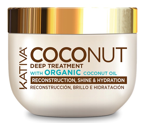 Восстанавливающая маска с органическим кокосовым маслом для поврежденных волос Coconut klorane питательный гель для душа нежный инжир с органическим маслом купуасу