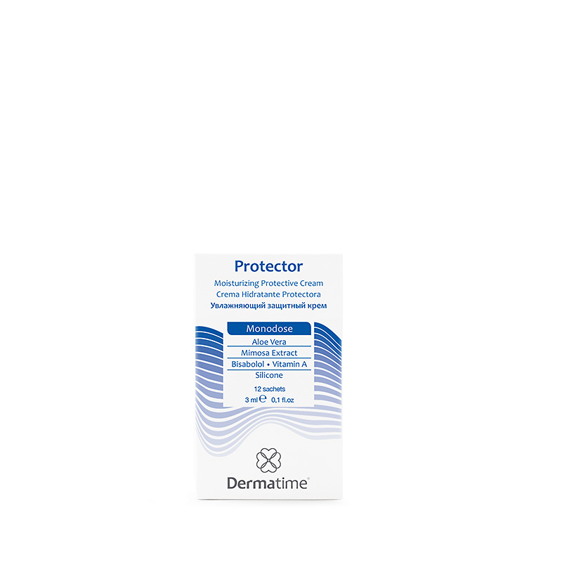 Увлажняющий защитный крем Protector (12*3 мл) пакет защитный для парафинотерапии