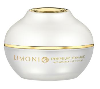 Легкий антивозрастной крем для лица со змеиным ядом Premium Syn-Ake Anti-Wrinkle Cream Light (Limoni)