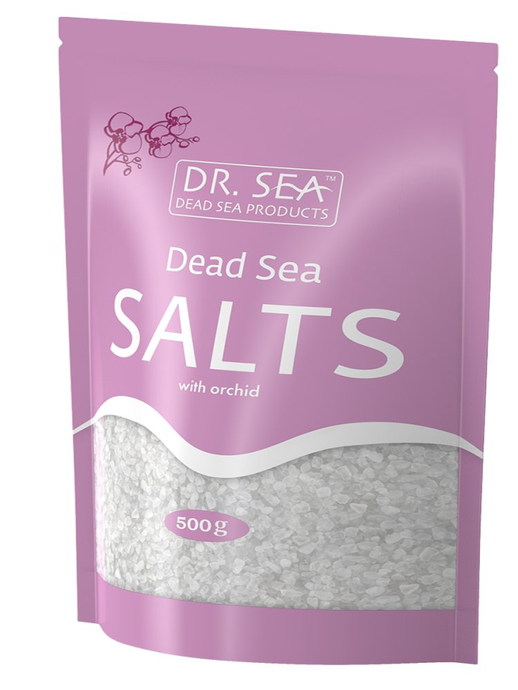 Соль Мертвого моря с экстрактом орхидеи (500 г)