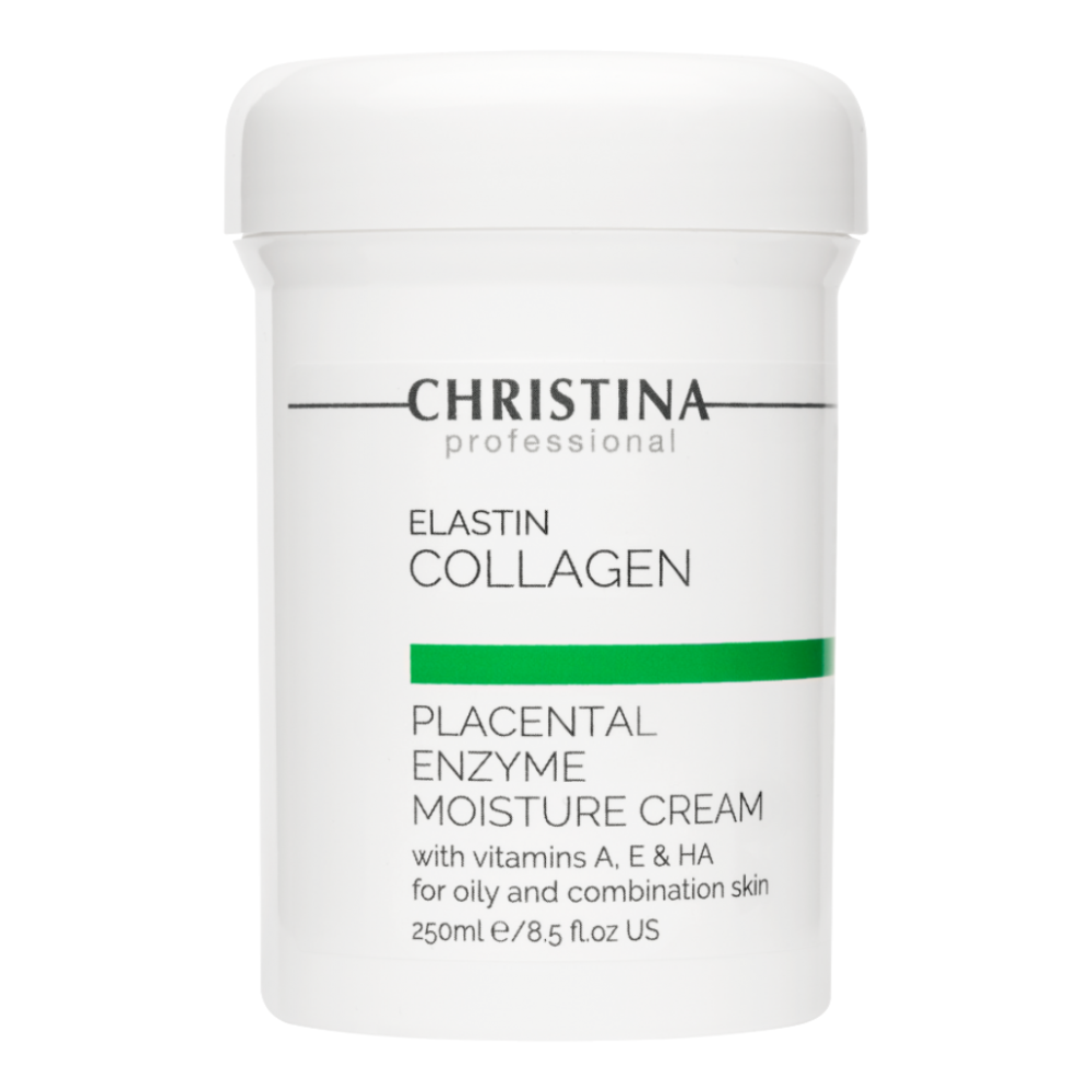 Увлажняющий крем с плацентой, энзимами, коллагеном и эластином для жирной и кожи Elastin Collagen Placental Enzyme Moisture