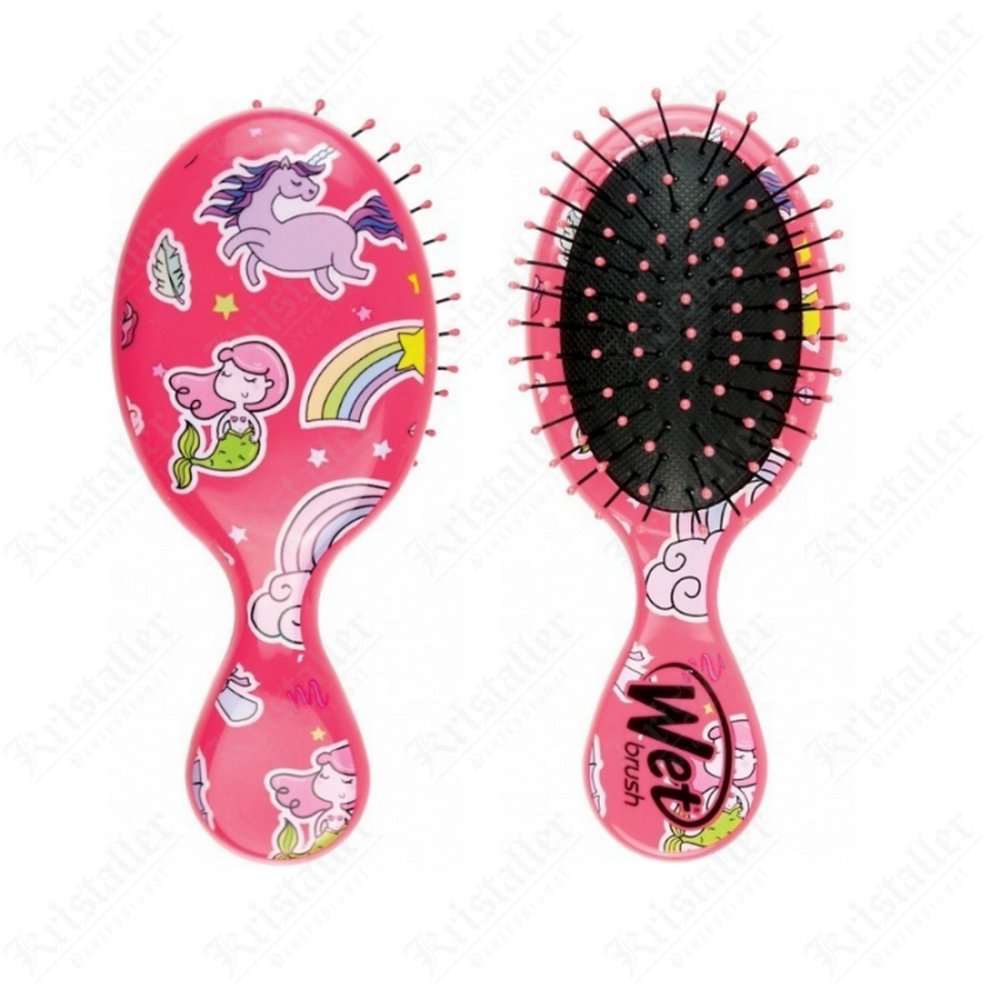 Мини-щетка для спутанных волос Wet Brush Mini Happy Hair (BWR830HAPPYP, PA, ананас, 1 шт)