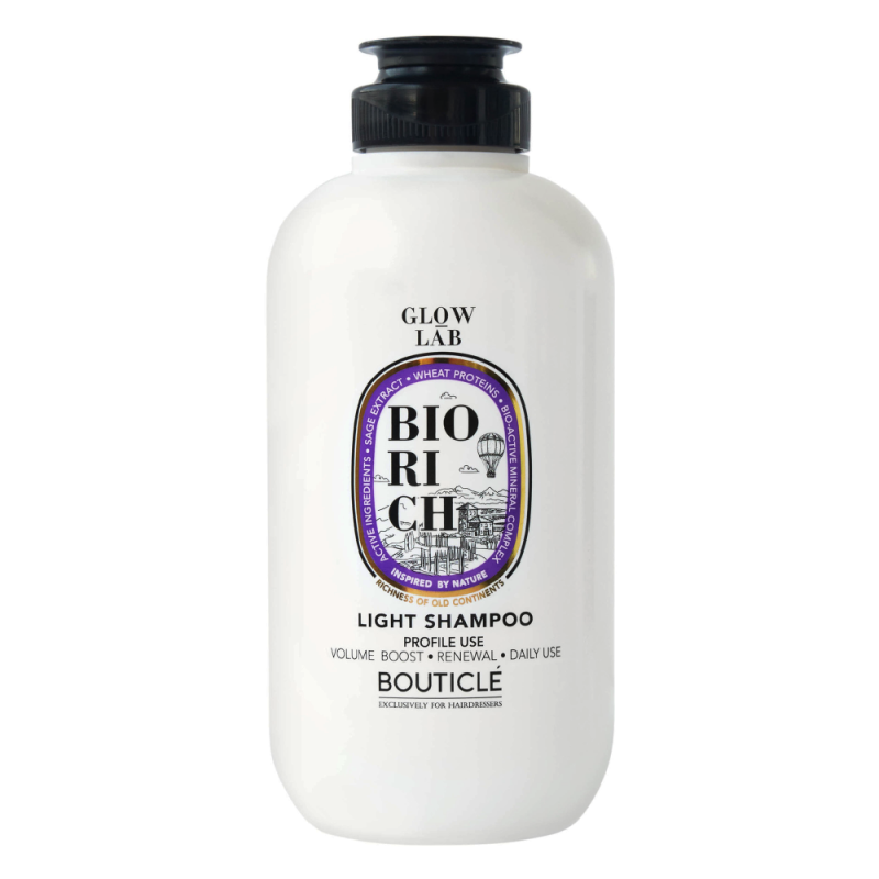 Шампунь для поддержания объёма для волос всех типов Biorich Light Shampoo (8022033108258, 250 мл) увлажняющий шампунь семя льна hair natural light shampoo idratante ai semi di lino