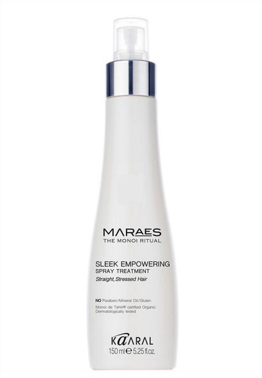 Восстанавливающий несмываемый спрей для прямых поврежденных волос Maraes Sleek Empowering Spray Treatment