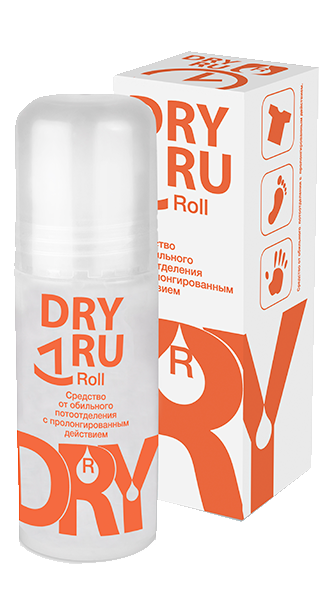 Средство от обильного потоотделения с пролонгированным действием Dry Ru Roll