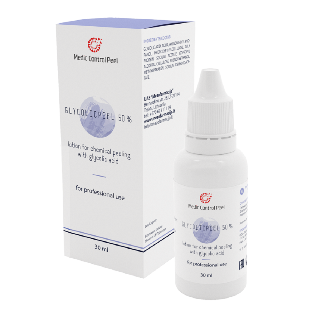Лосьон-гель для поверхностного химического пилинга Glycolicpeel 50 340418 30 мл 2095₽