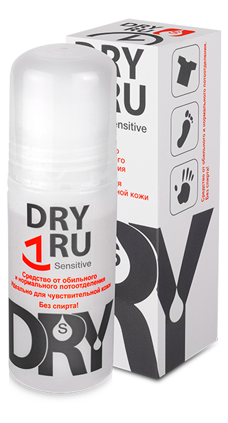 Средство от обильного и нормального потоотделения Dry Ru Sensitive