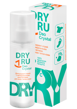 Дезодорант-спрей с минеральными кристаллами для всех типов кожи Deo Cristal (Dry Ru)