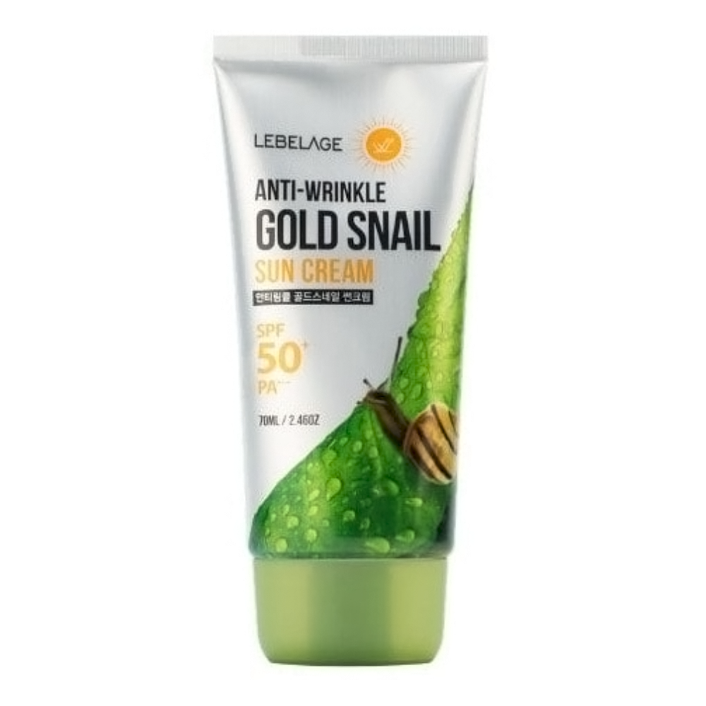 Солнцезащитный крем против морщин SPF50+ Anti-Wrinkle Gold Snail Sun Cream солнцезащитный лосьон для тела spf50 sun protect multi level performance