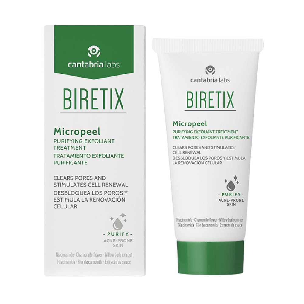 Очищающий скраб-эксфолиант Biretix Micropeel – Purifying Exfoliant Treatment rusk маска для волос с активированным углем puremix activated charcoal purifying mask