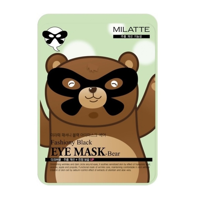 Маска для кожи вокруг глаз Медведь Black Eye Mask Bear