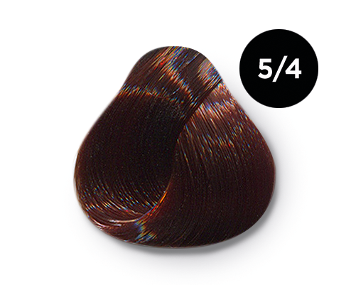 Перманентная крем-краска для волос Ollin Color (770358, 5/4, светлый шатен медный, 100 мл, Шатен)