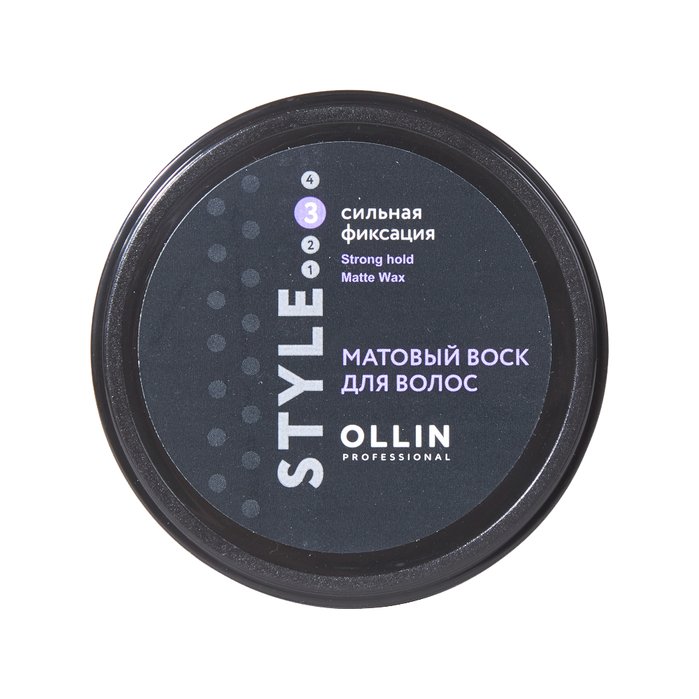 Матовый воск для волос сильной фиксации Strong Hold Matte Wax Ollin Style моделирующий воск с матовым эффектом inimitable style matt shaper wax