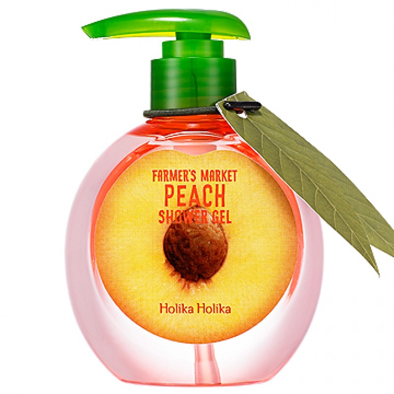 Персиковый гель для душа Holika Holika Farmer's Market Peach Shower Gel