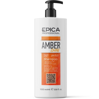 Шампунь для восстановления и питания волос Amber Shine Organic (Epica)