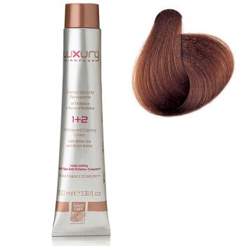 Стойкая крем-краска Светлое какао 7.35 Luxury Hair Color Light Cocoa 7.35 Green Light 100 мл