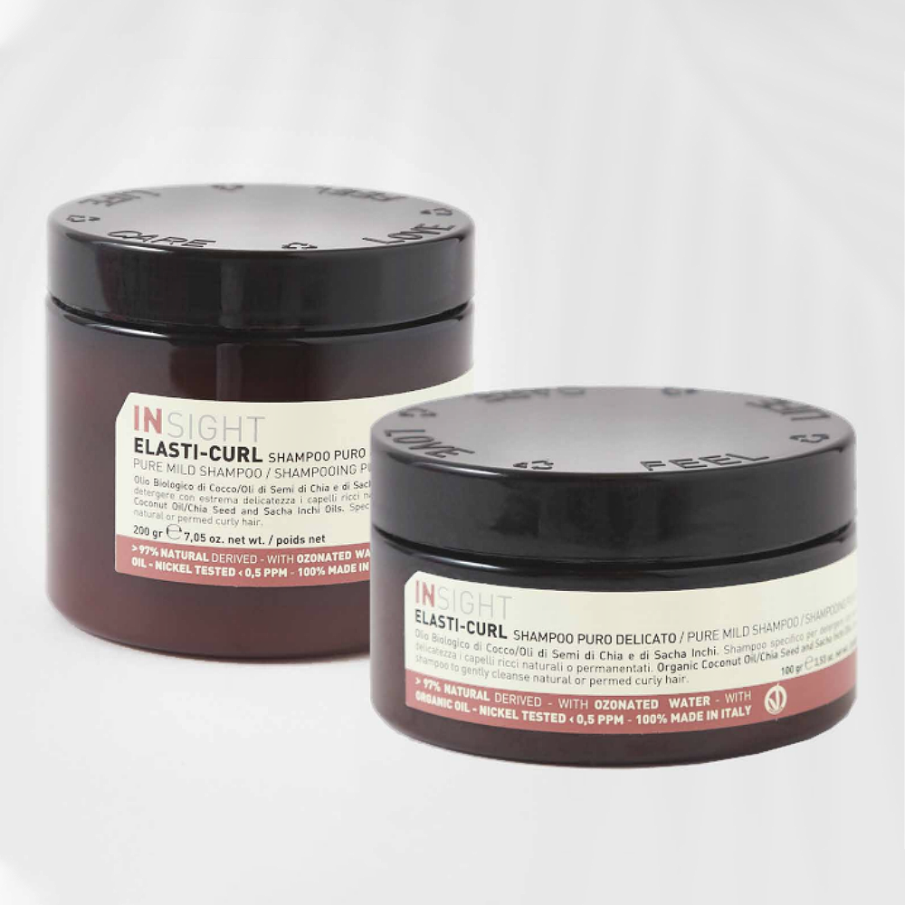 Увлажняющий шампунь-воск для кудрявых волос Elasti-Curl Pure mild shampoo