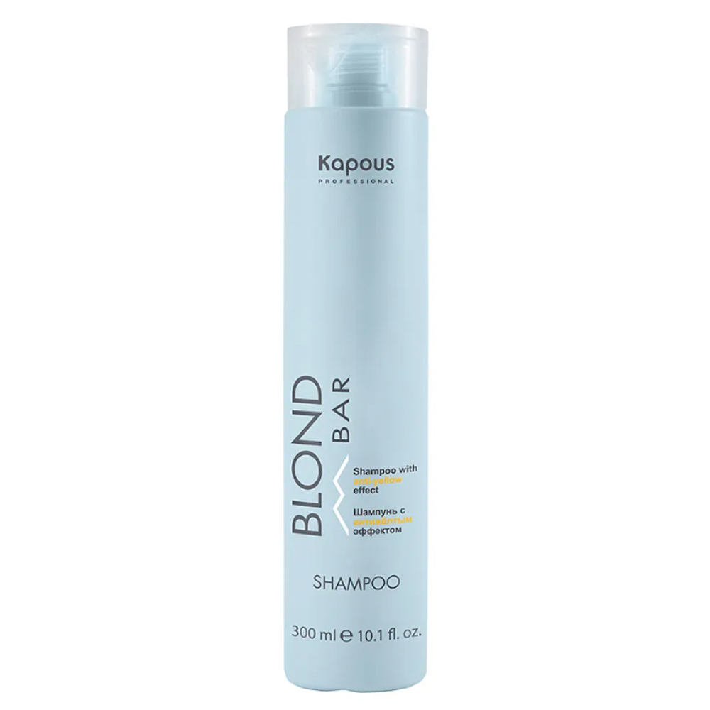Шампунь с антижелтым эффектом Blond Bar (2931, 300 мл) kapous питательный оттеночный шампунь для оттенков блонд “blond bar” 200