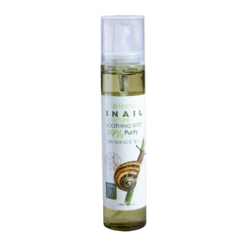 Успокаивающий спрей для лица и тела с муцином улитки La Ferme Snail Moisture Soothing Mist FarmStay 120 мл