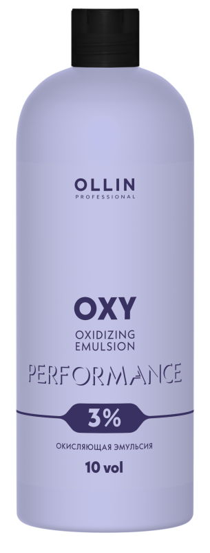 Окисляющая эмульсия 3% 10vol. Oxidizing Emulsion Ollin Performance Oxy (сиреневая) (727212, 1000 мл)