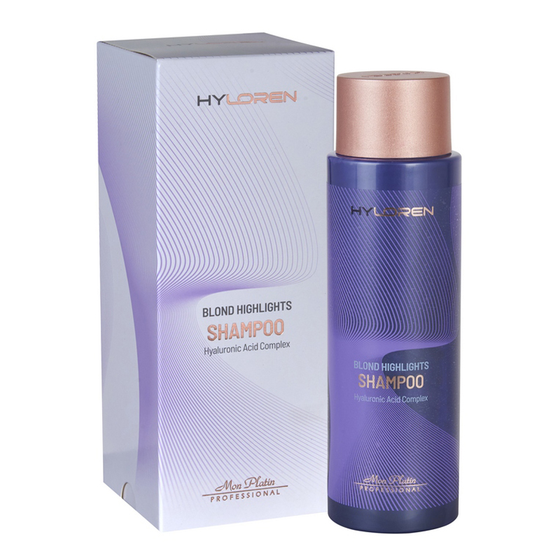 Шампунь для блондинок с гиалуроновой кислотой Hyloren Premium Mon Platin Professional MP1006 - фото 1