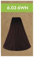 Перманентная краска для волос Permanent color Vegan (48121, 6.03 6WN, теплый натуральный темно-русый, 100 мл)