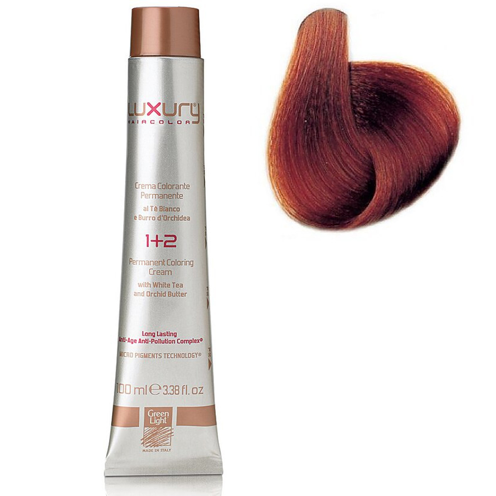Стойкая крем-краска Темный медно-красный блондин 646 Luxury Hair Color Dark Copper Red Blond 646 1594₽