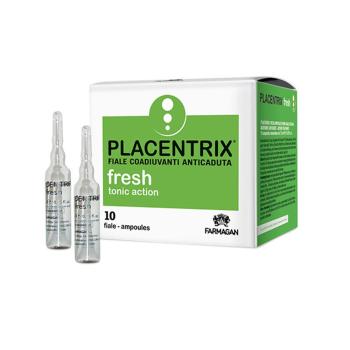 Лосьон тонизирующий против выпадения волос в ампулах Placentrix Fresh Farmagan 10*7.5 мл