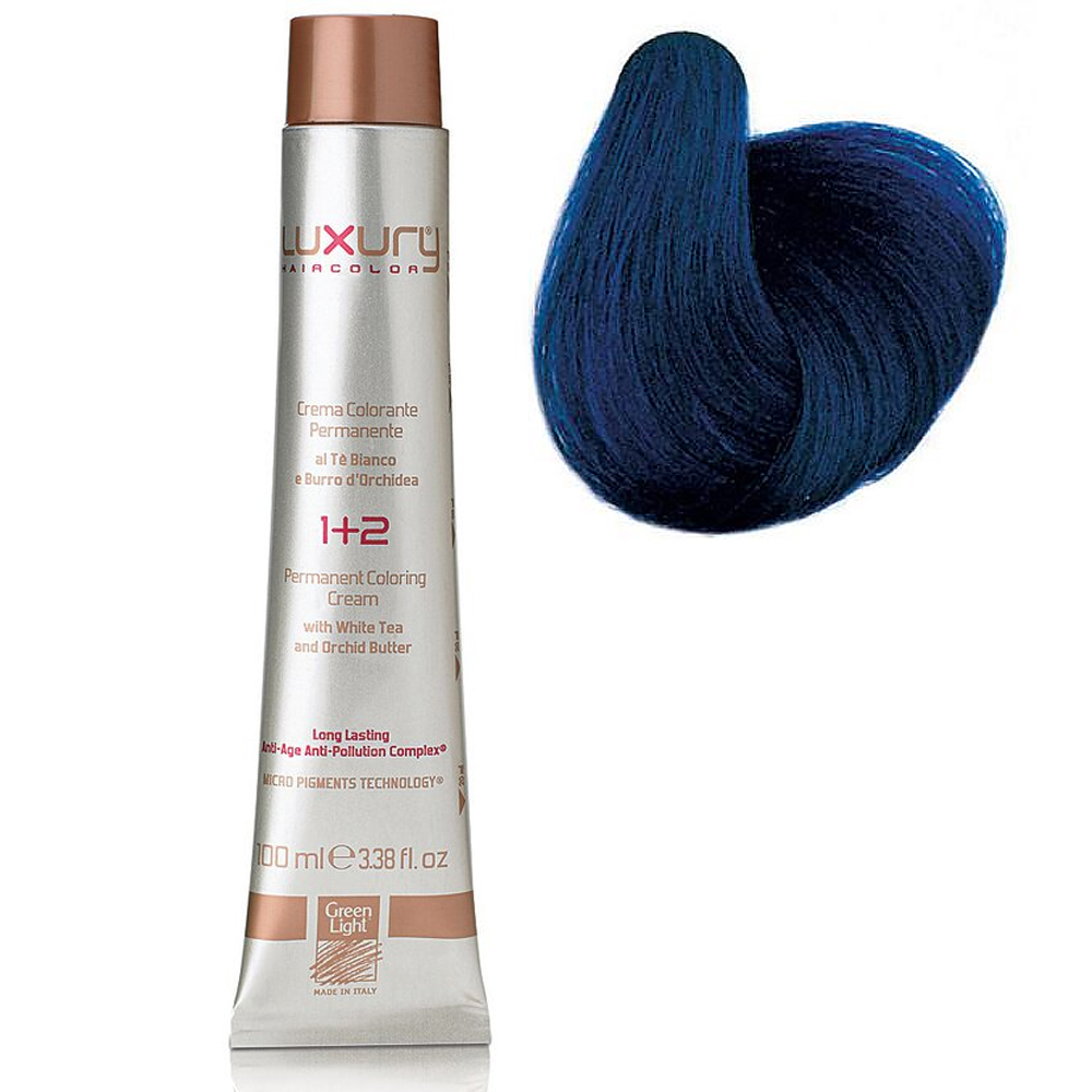 Стойкая крем-краска Синий Luxury Hair Color Blue 1594₽