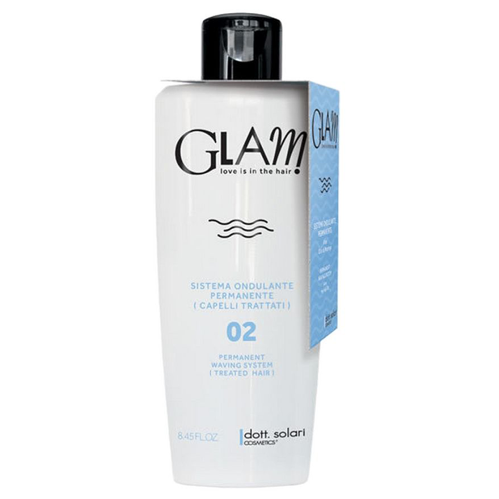 Перманентная биозавивка №2 для поврежденных и окрашенных волос Glam Waving System парфюмированный шампунь tara для окрашенных и поврежденных волос 200 мл