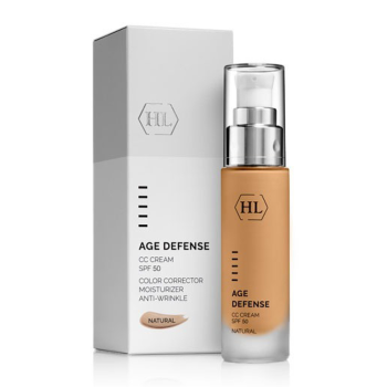 Крем для комплексной коррекции SPF50 Age Defense CC Cream Natural Holy Land 50 мл